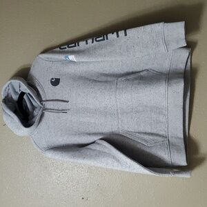 NWT Carhartt Sz XL Relaxed Fit Midweight Logo Sleeve Graphic Sweatshirt Asphalt